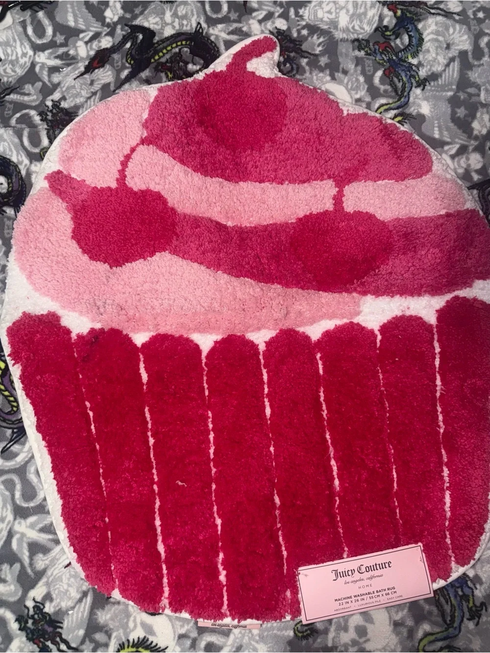 Juicy Couture Pink Cupcake Bath Rug
